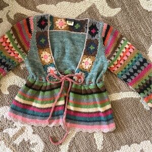 Boston Proper Colorful Knit Cardigan